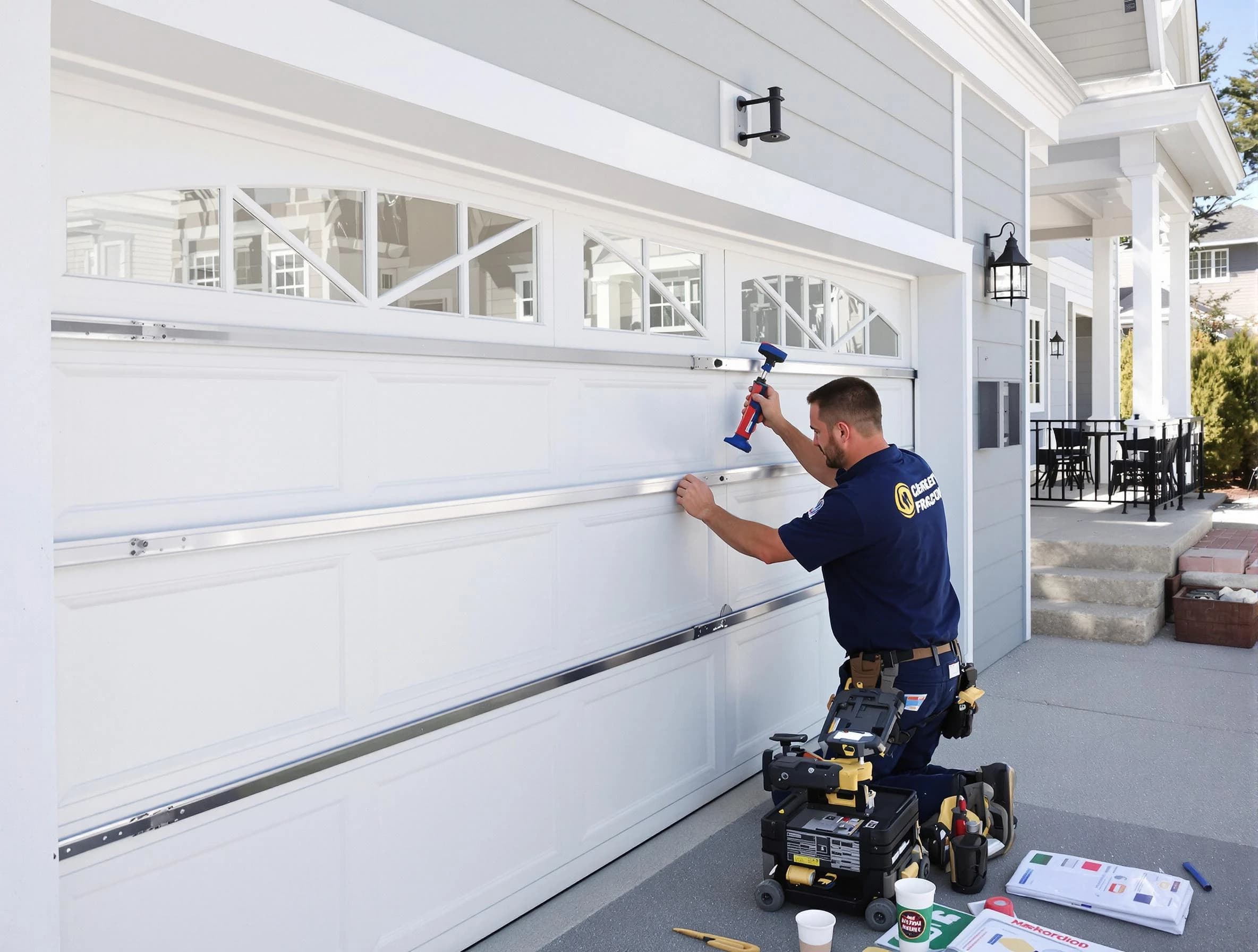 Professional garage door installation by Cranston Garage Door Repair in Cranston