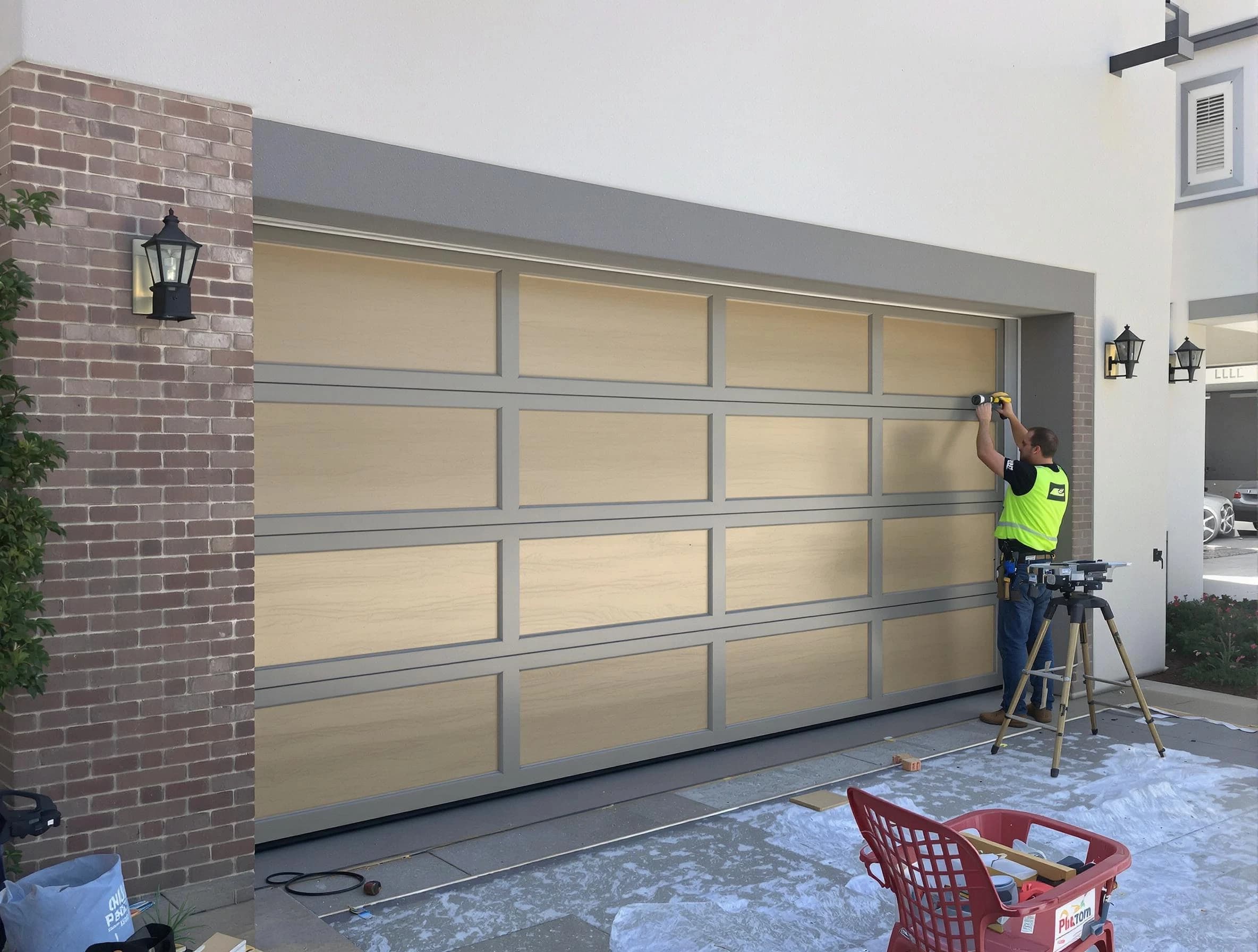 Garage door replacement service by Cranston Garage Door Repair in Cranston