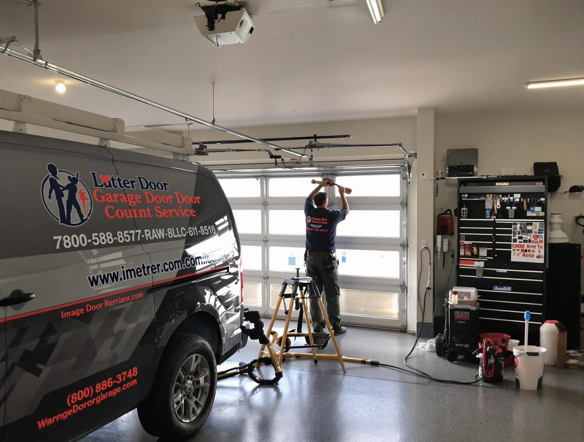 Cranston Garage Door Repair rapid response team performing same-day repair in Cranston