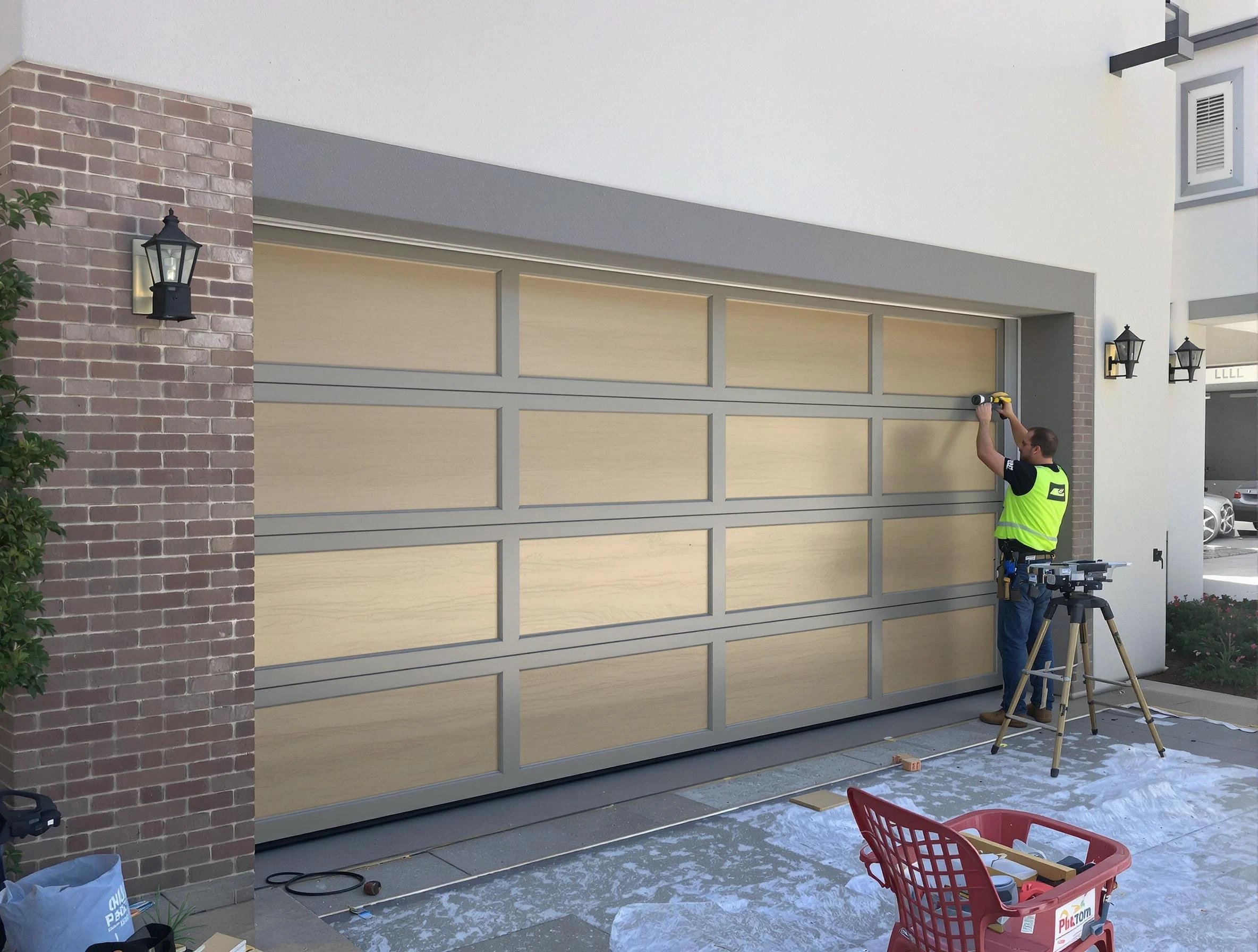 Garage door replacement service by Cranston Garage Door Repair in Cranston